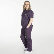 Load image into Gallery viewer, Helcasio - Plum Color Marcela Notch Women&#39;s Scrub Top
