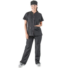 Load image into Gallery viewer, Black Color Remi Women&#39;s Scrub Top
