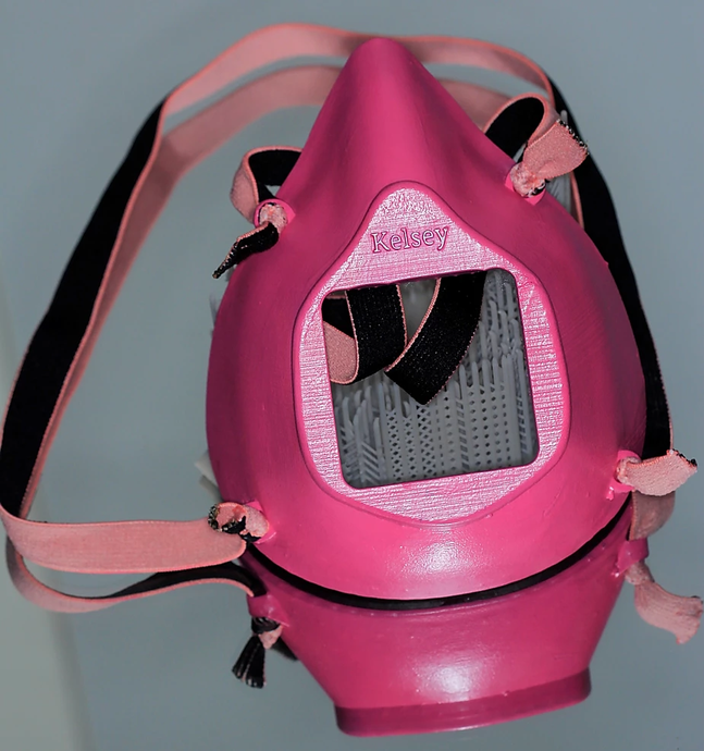 Helcasio Reusable 3-D printed mask