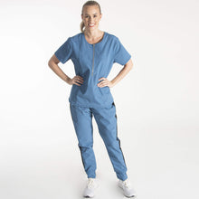 Load image into Gallery viewer, Stellar Color LEXIE ZIP WOMEN&#39;S SCRUB TOP
