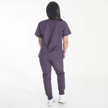 Load image into Gallery viewer, Helcasio - Plum Color Lexie Zip Scrub Top For Women&#39;s
