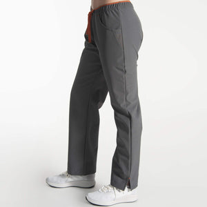 Madeline Straight Leg Scrub Pants For Women's Charcoal Color