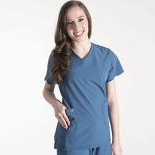 Load image into Gallery viewer, Nonni &quot;V&quot; Scrub Top For Women&#39;s Stellar Color
