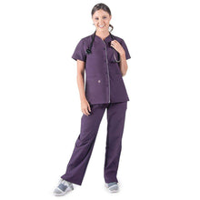 Load image into Gallery viewer, Plum Color Remi Women&#39;s Scrub Top

