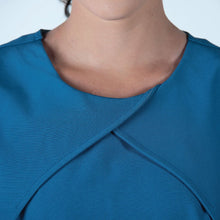 Load image into Gallery viewer, Stellar Color Sophia Pleated Wrap Medical Scrub Top For Women&#39;s
