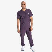 Load image into Gallery viewer, Men&#39;s V-Neck Medical Scrub Top Helcasio
